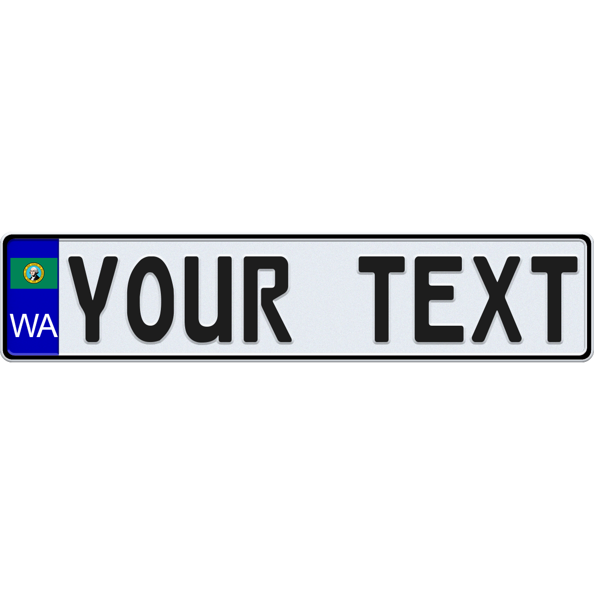 Washington European License Plate