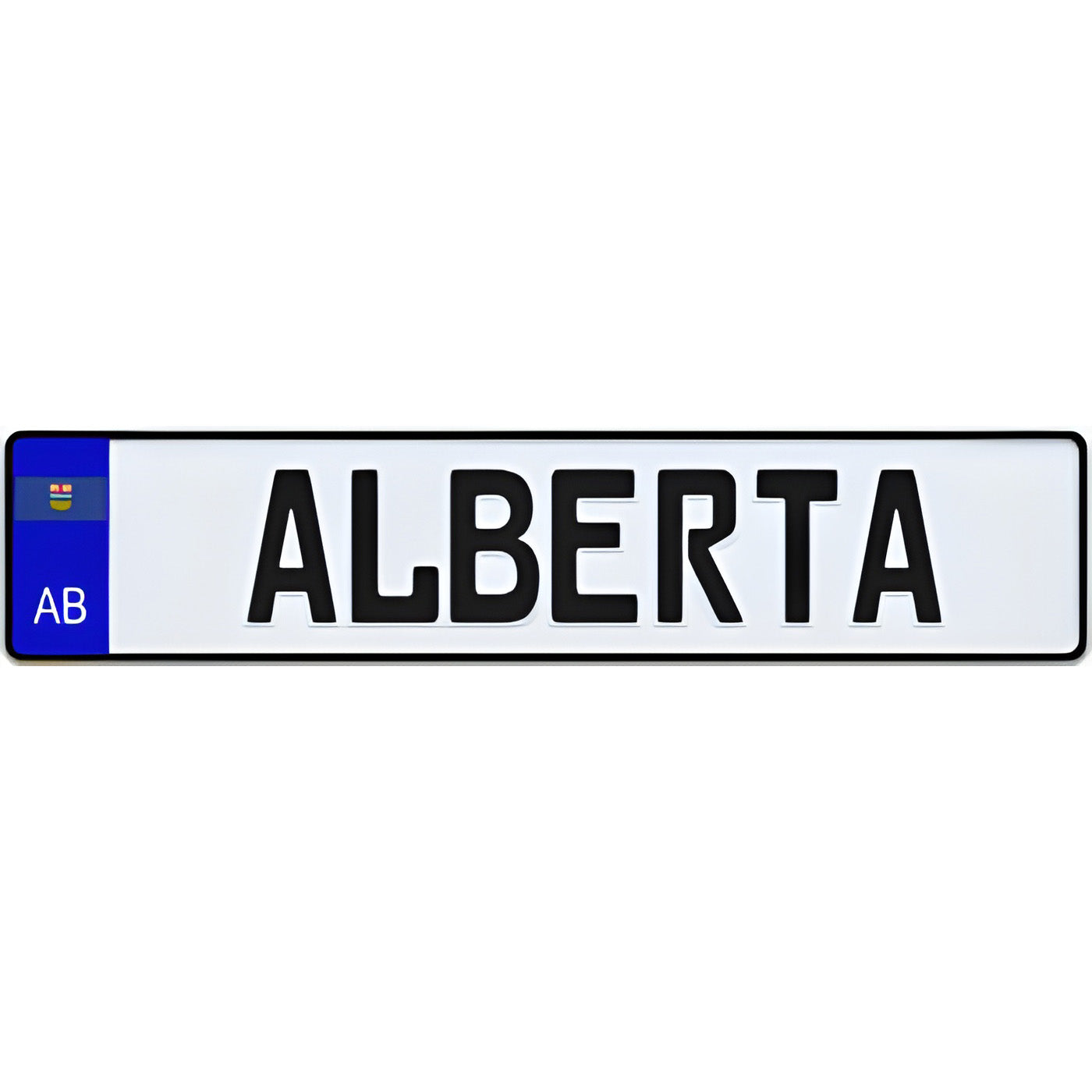 Alberta Euro Style Licence Plate