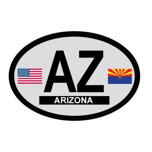 Arizona Oval Decal