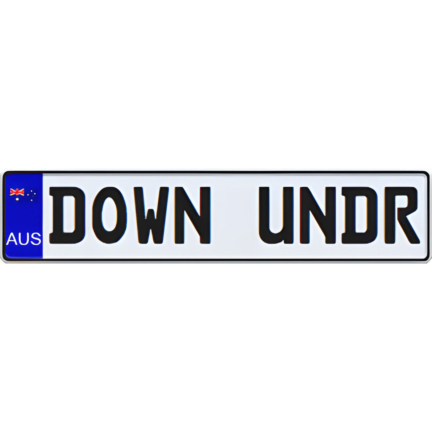 Australian European License Plate