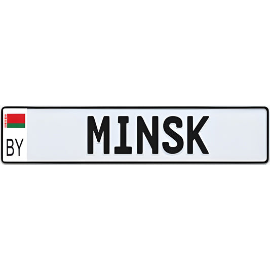 Belarus European License Plate