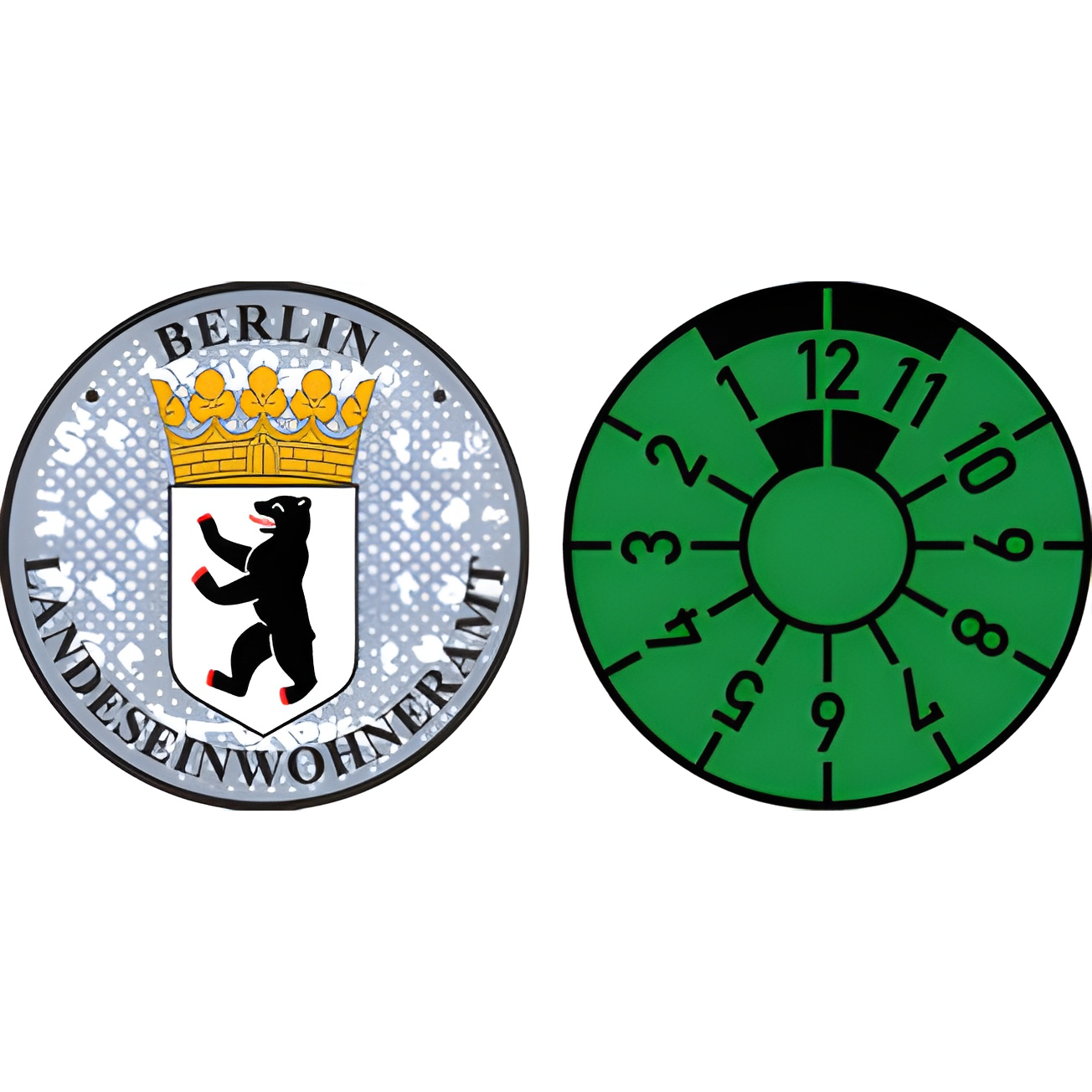 Berlin German registration seal set