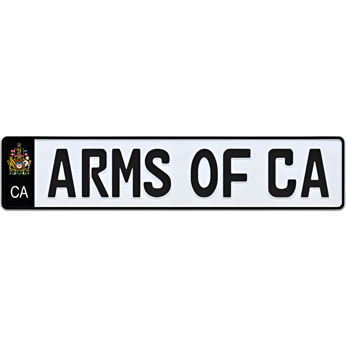 Arms of Canada Euro Style Licence Plate