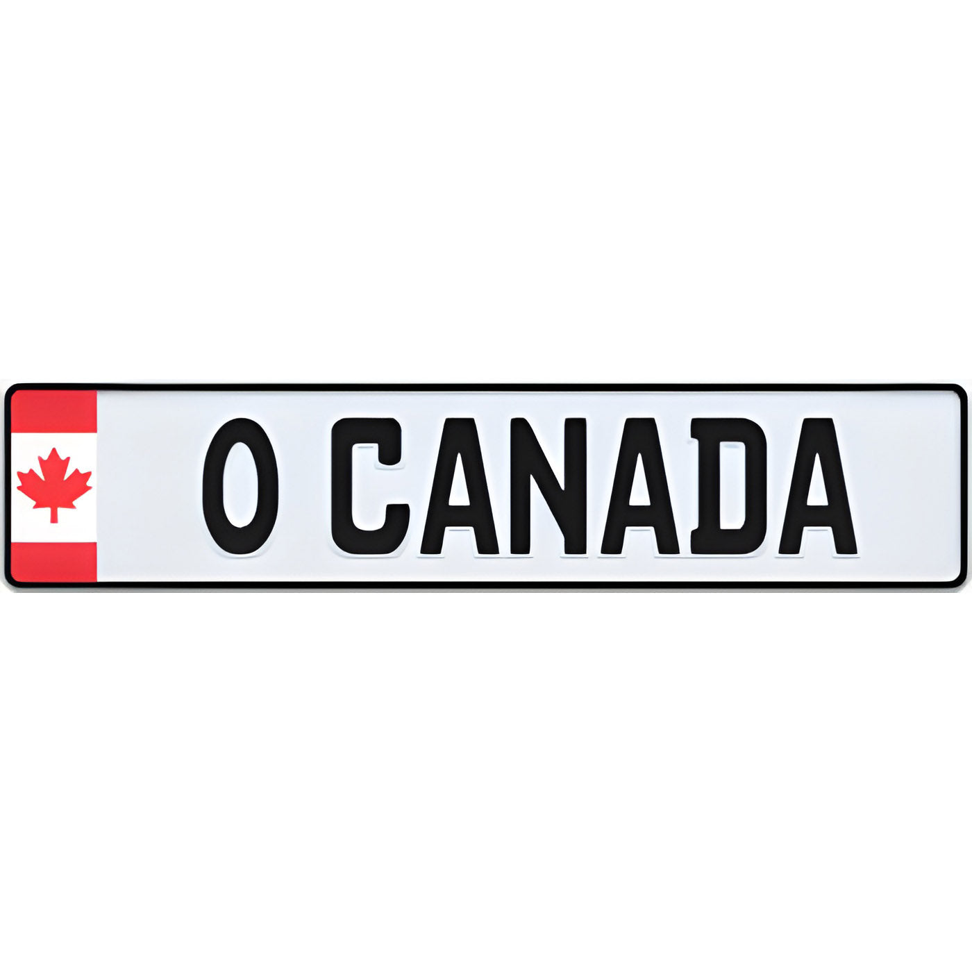 Canada Flag Euro Style Licence Plate