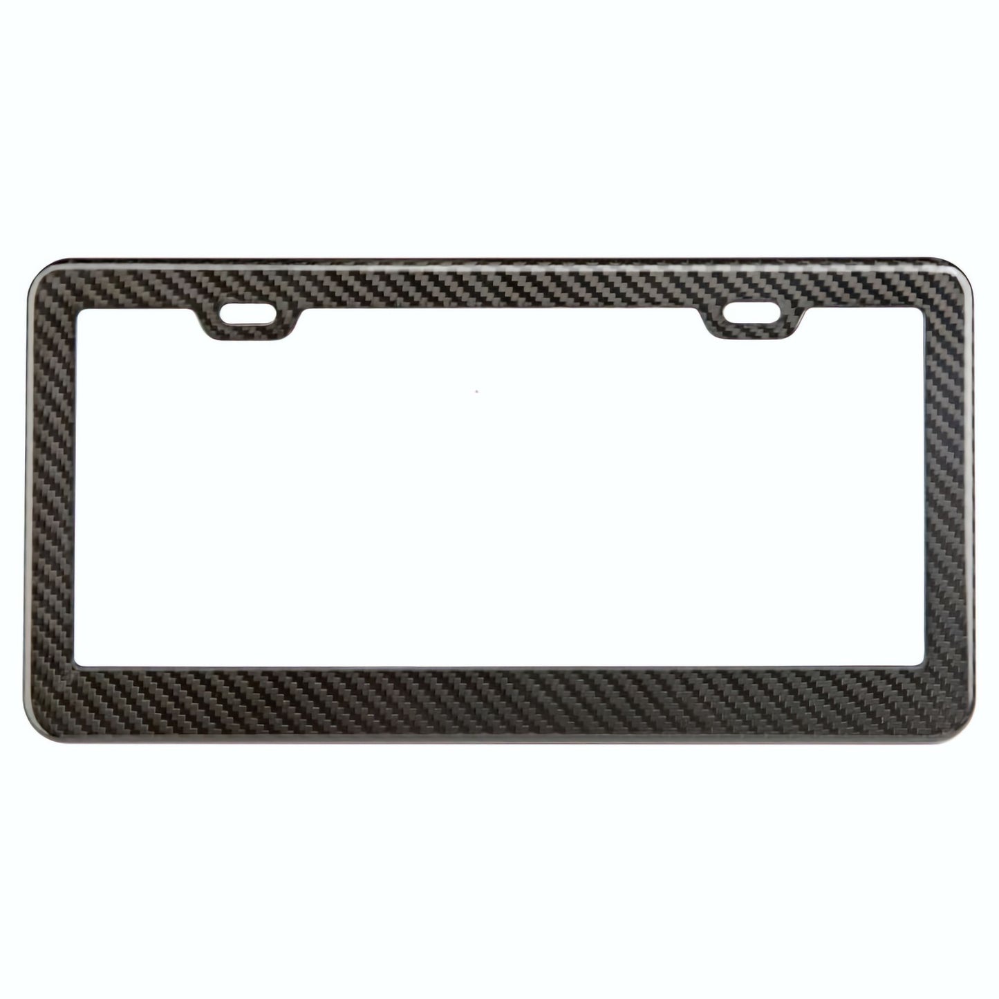 Carbon Fiber US License Plate Frame Gloss Finish