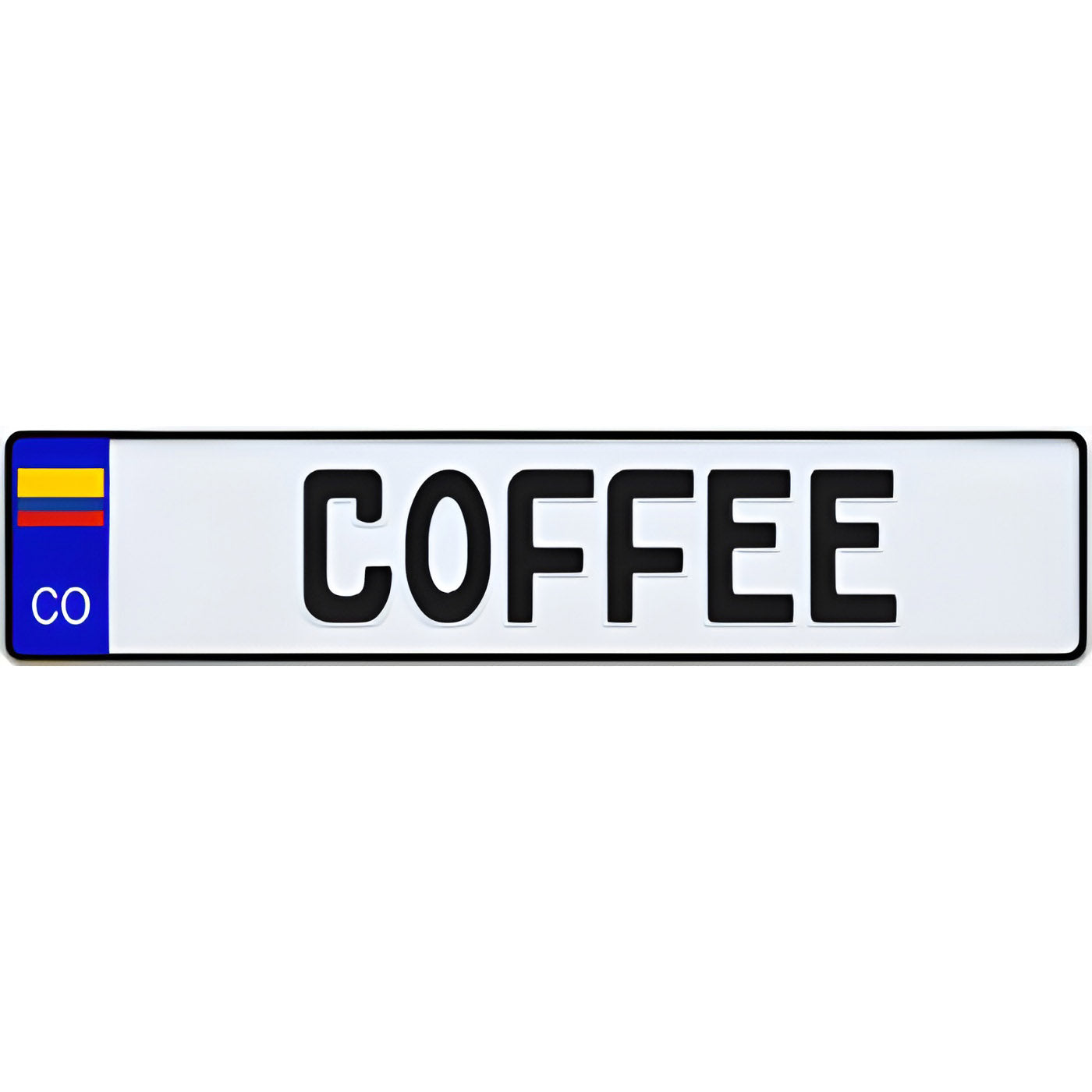 Colombia Euro Style License Plate