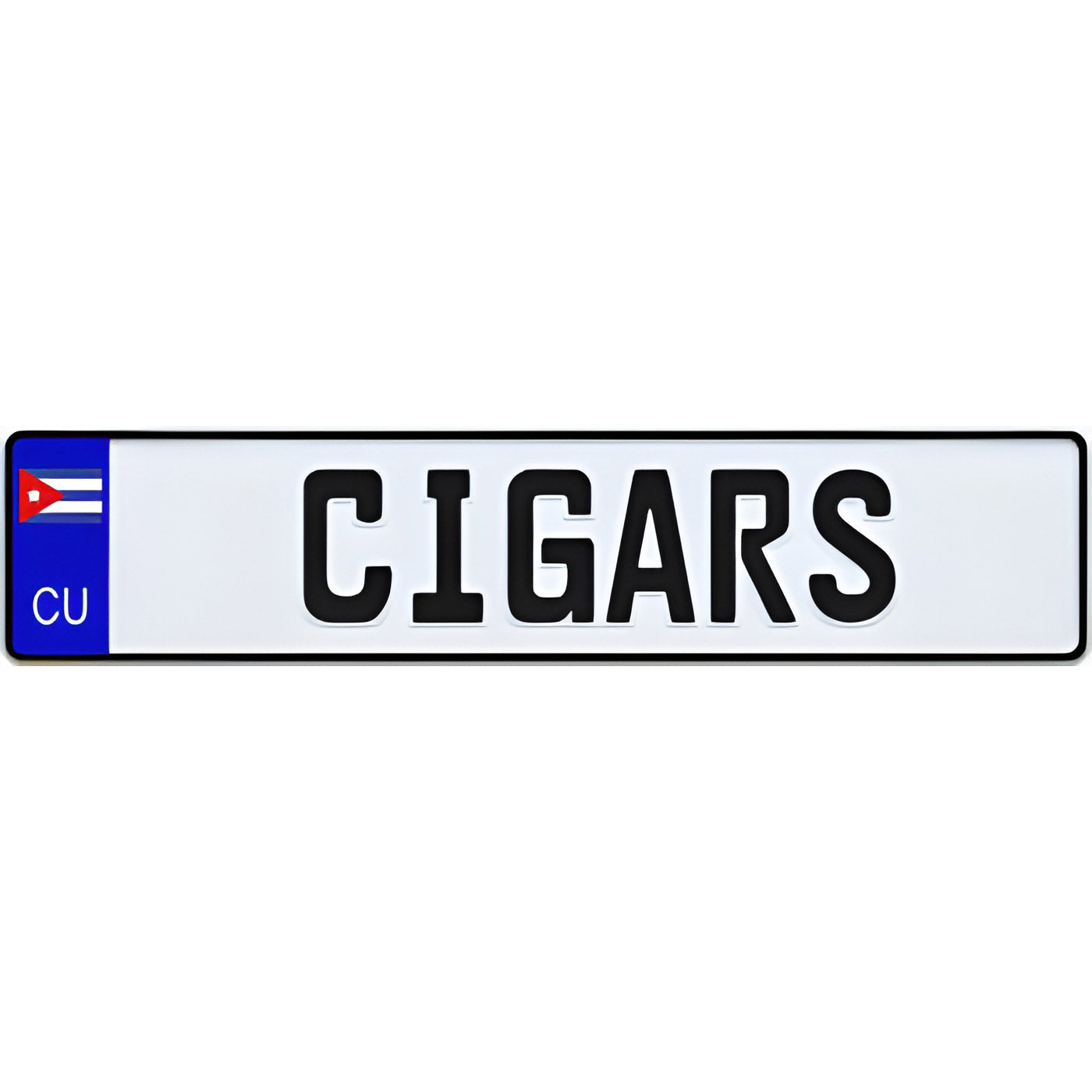 Cuba Euro Style License Plate