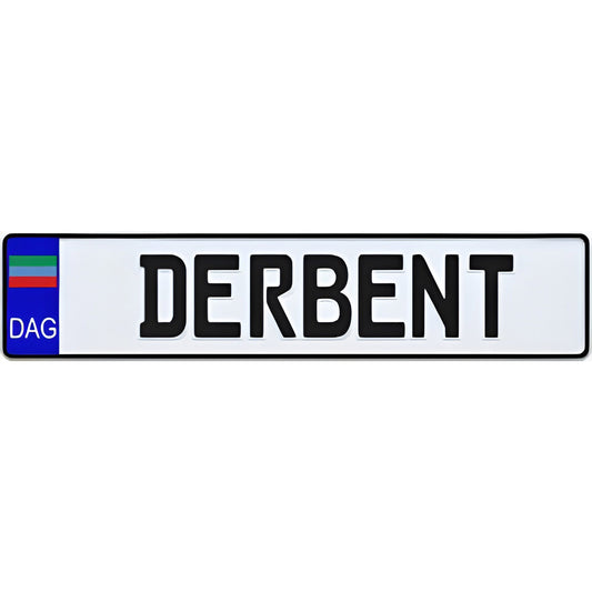 Dagestan European License Plate