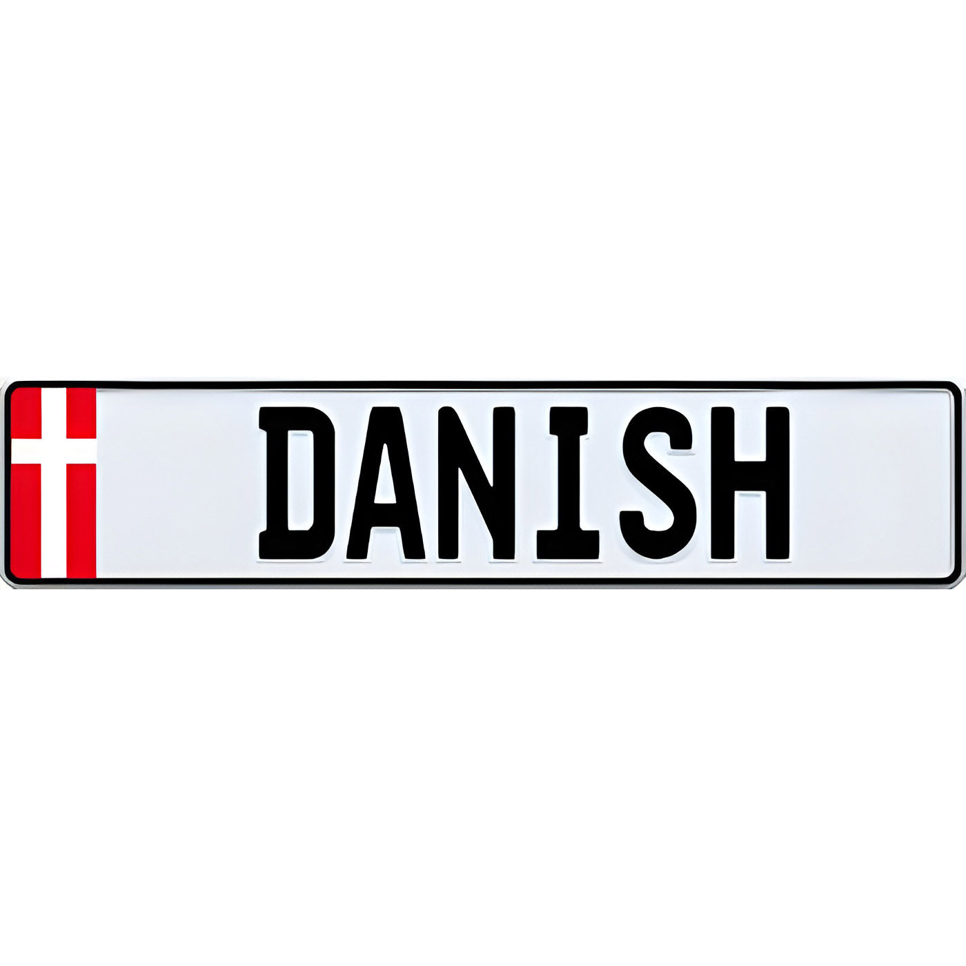 Denmark Flag License Plate