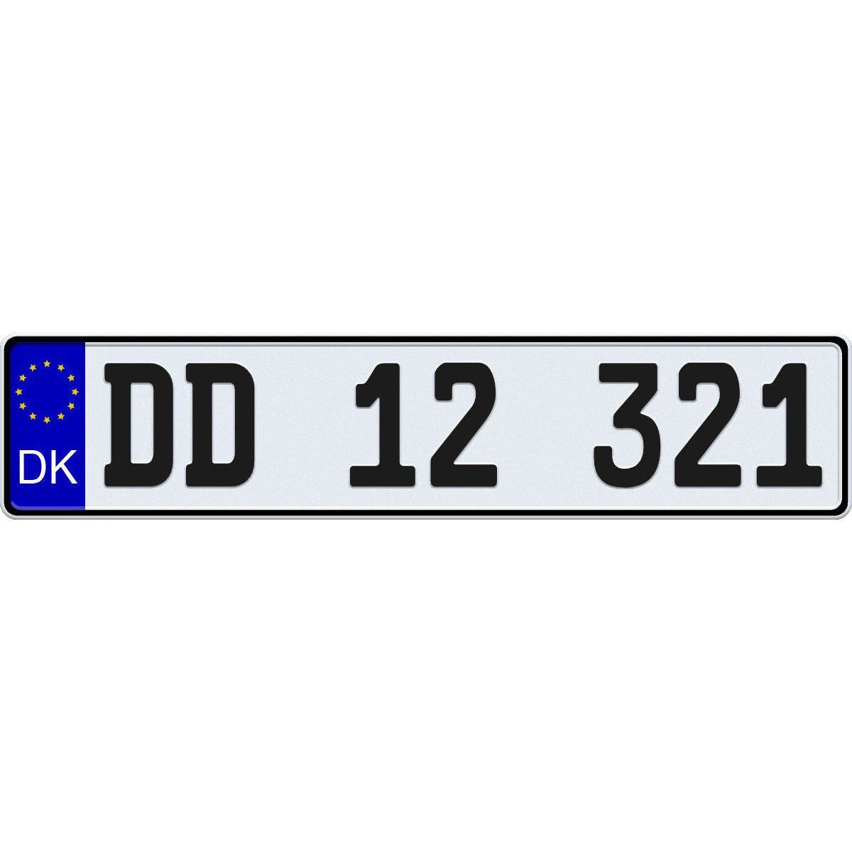 Denmark license plate