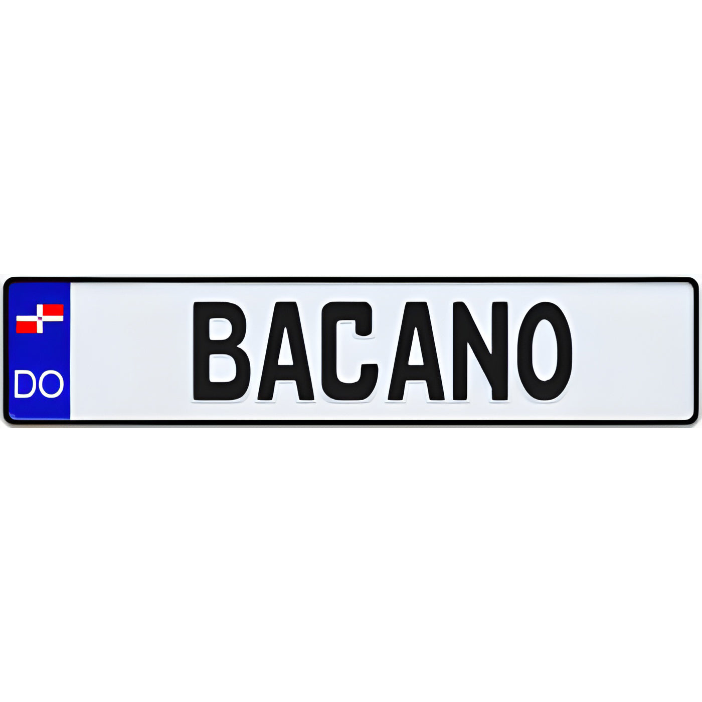 Dominican Republic European License Plate