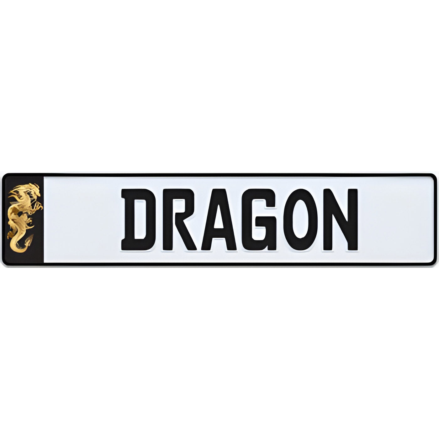 Dragon Euro Style License Plate