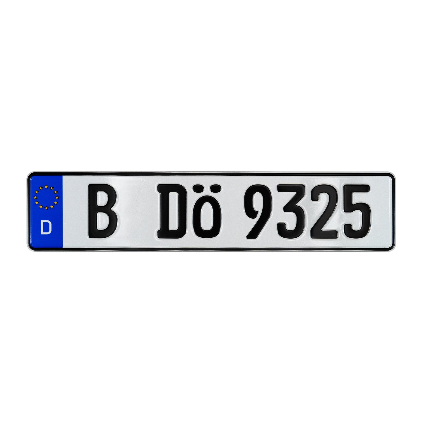 EEC German License Plate