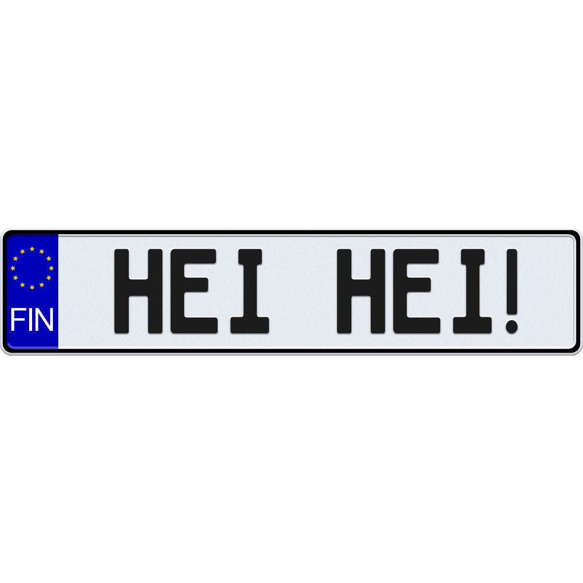 Finland license plate