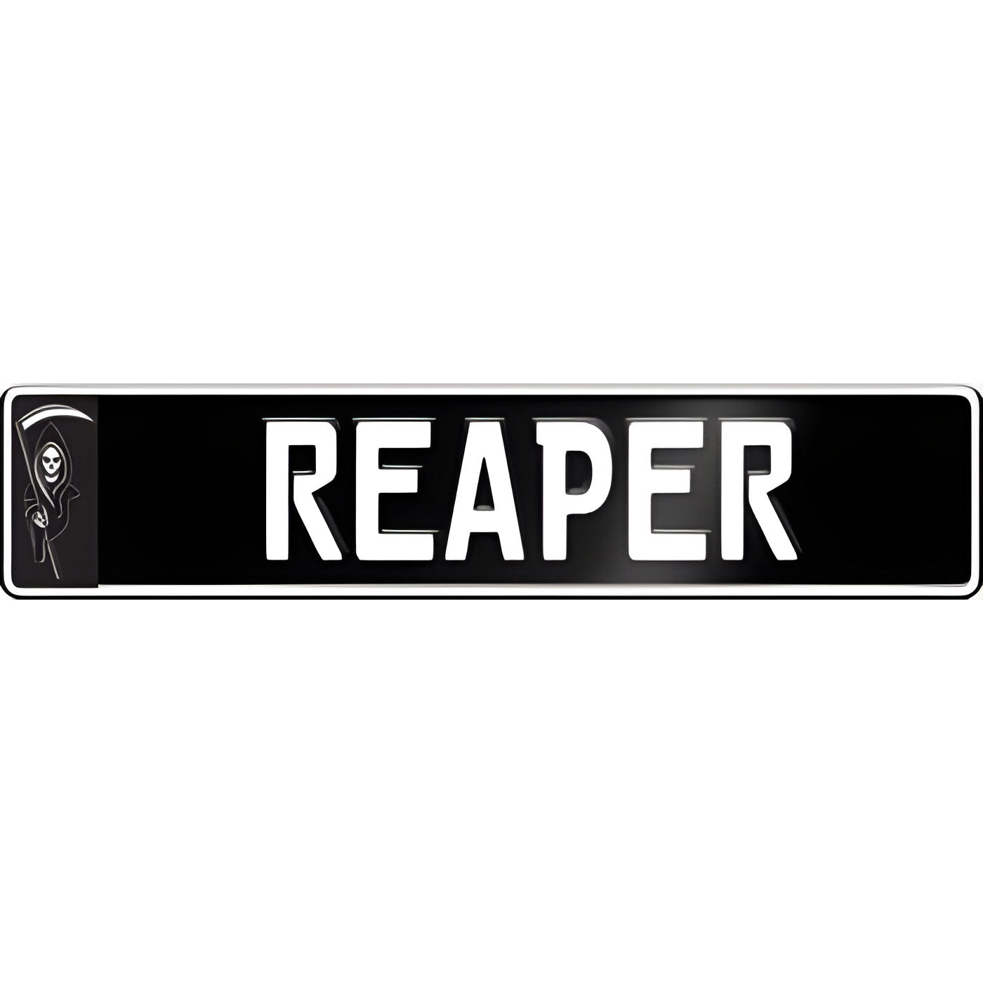 Grim Reaper Euro Style License Plate