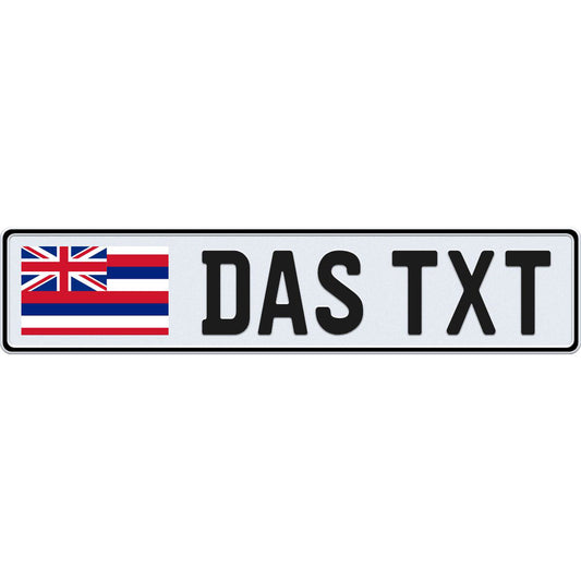 Hawaii European license plate