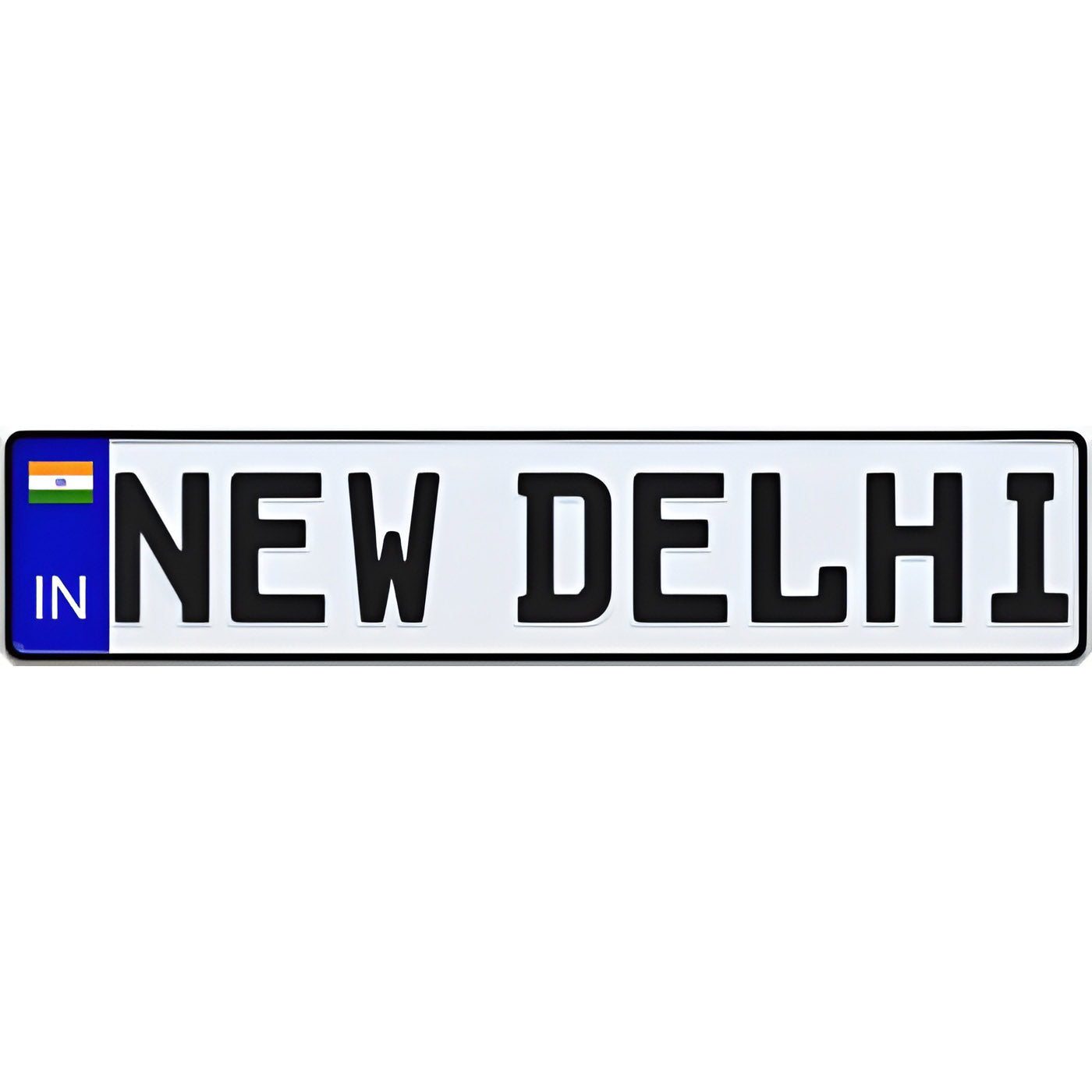 India European License Plate