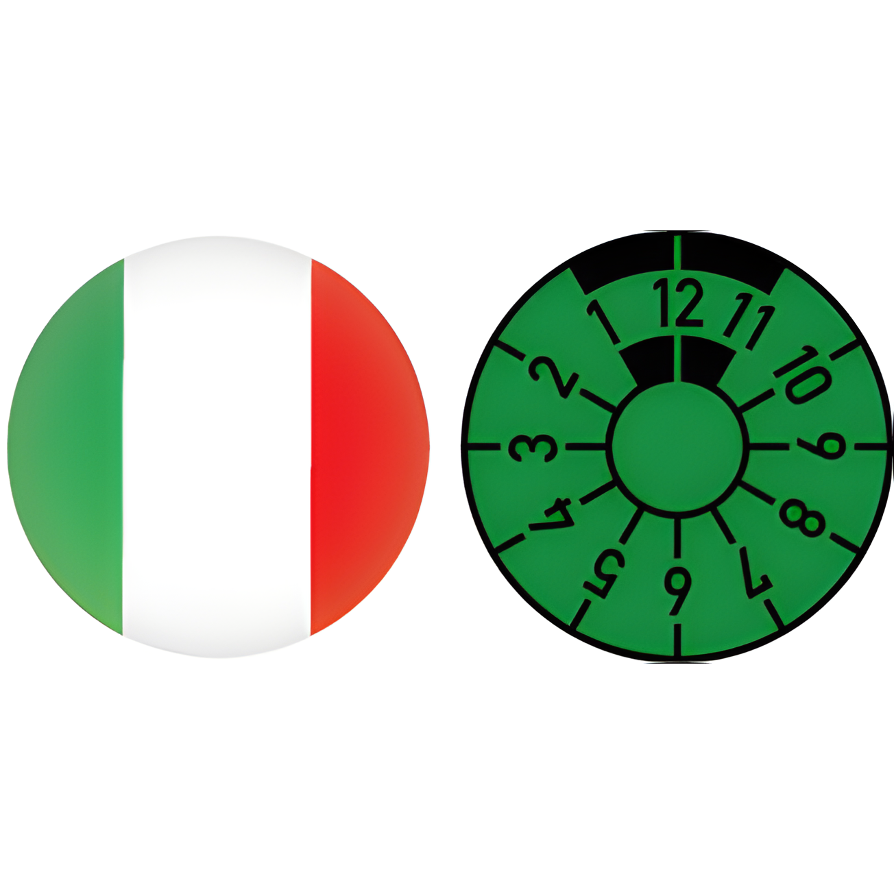 Italy Flag Registration Seal