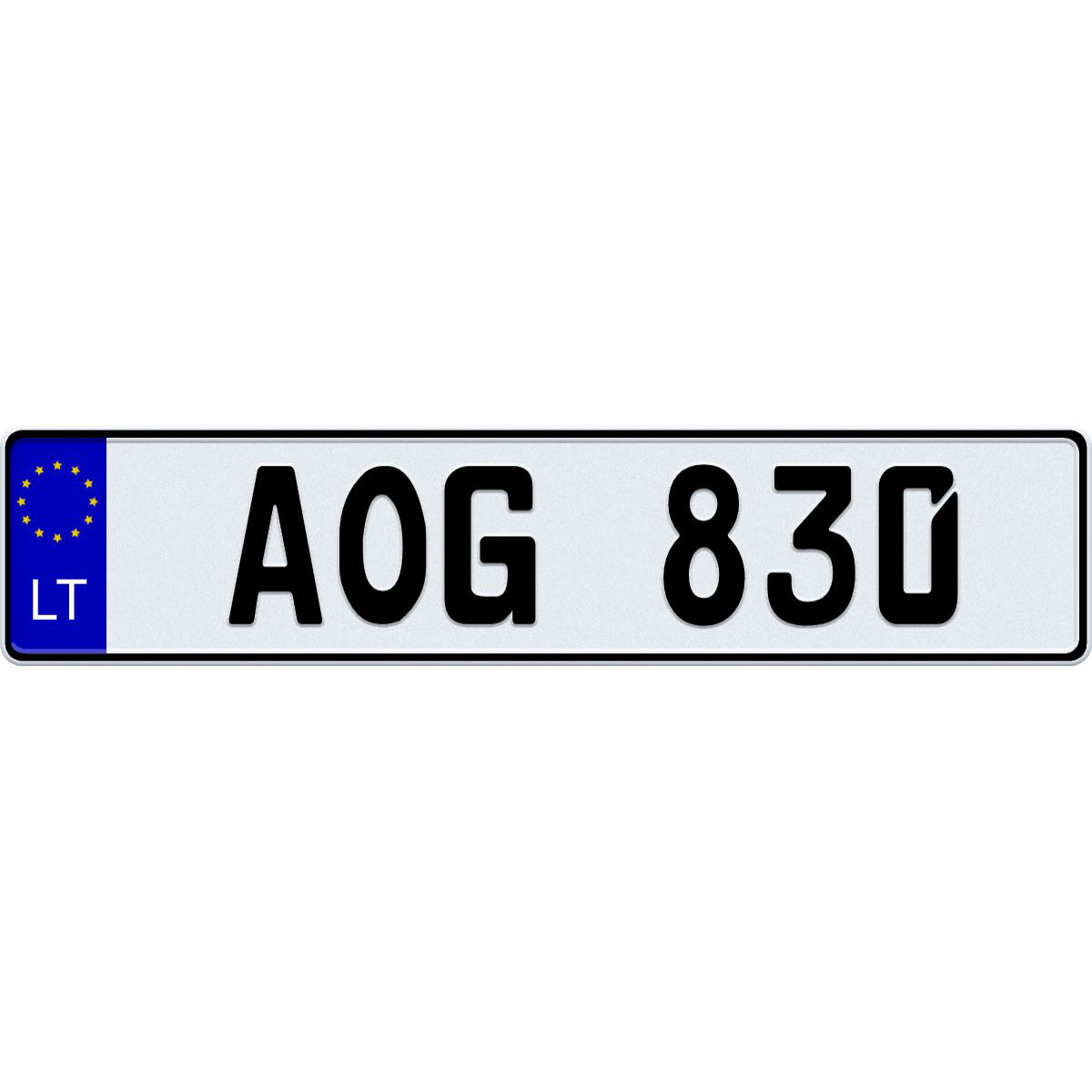 Lithuania license plate