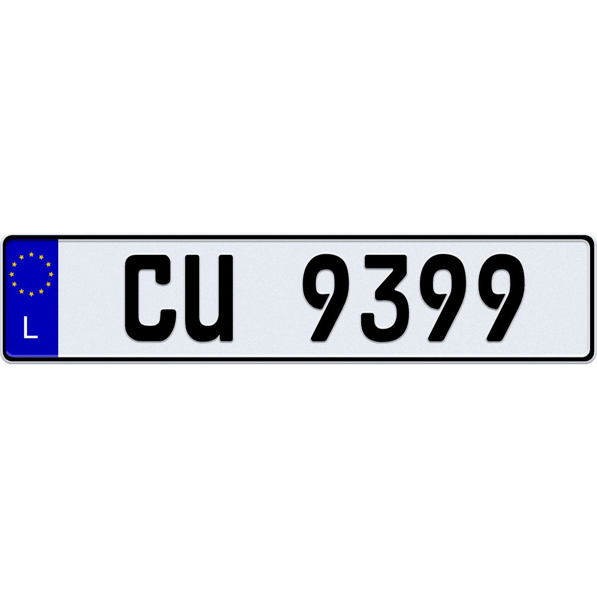 Luxembourg license plate