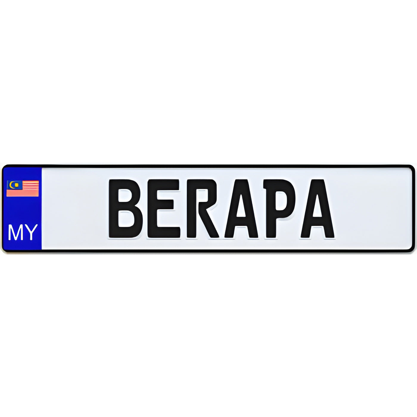 Malaysia Euro Style License Plate