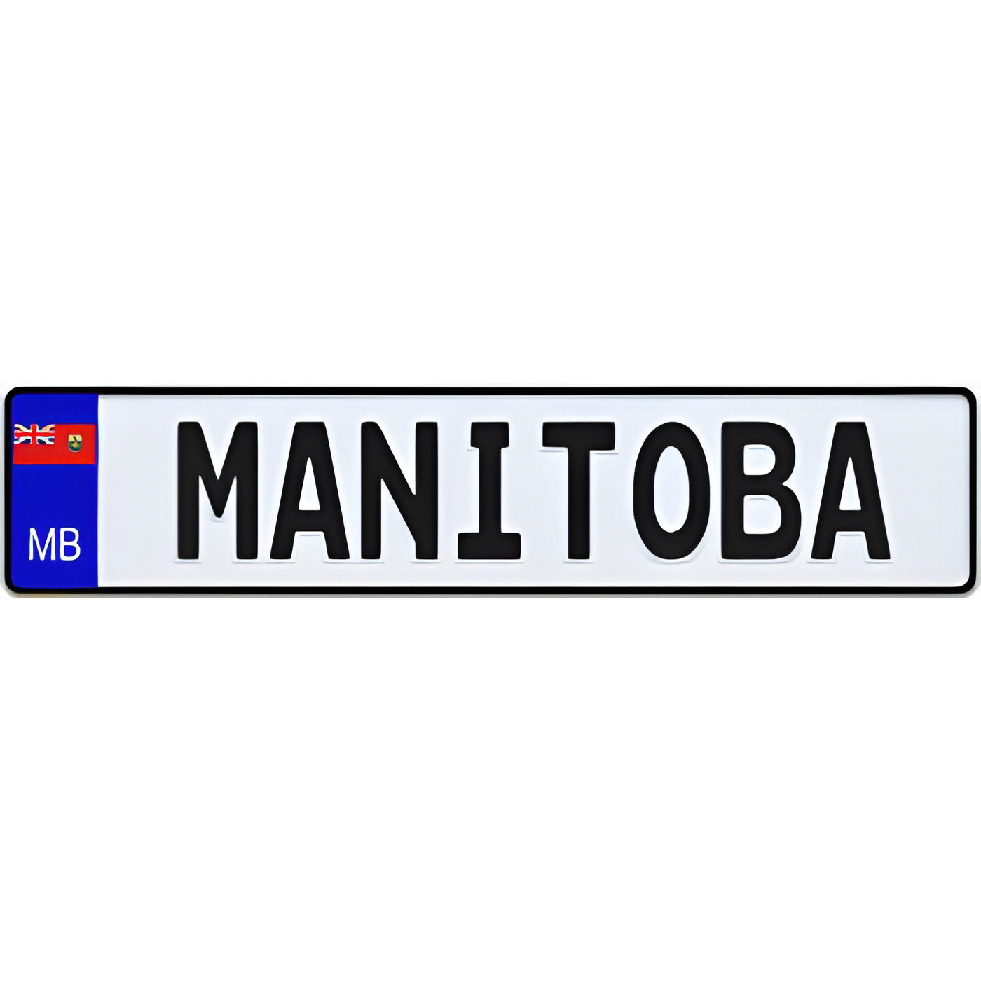 Manitoba Euro Style Licence Plate