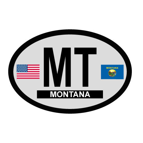 Montana Oval Decal – CustomEuropeanPlates.com