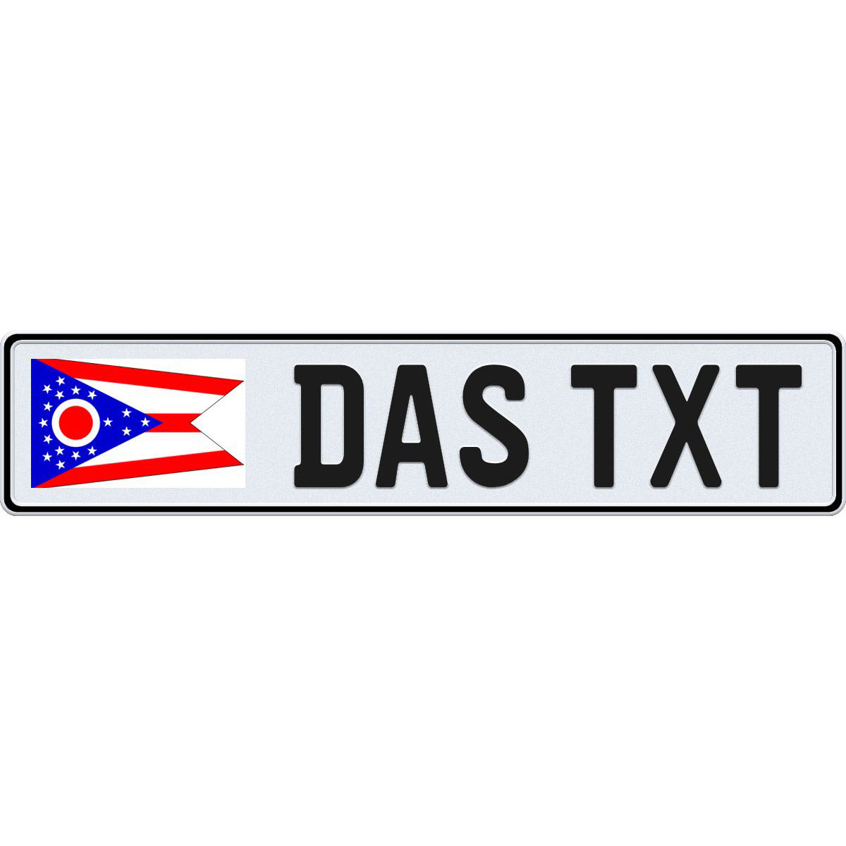 Ohio European license plate