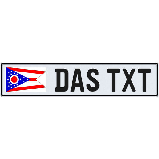 Ohio European license plate