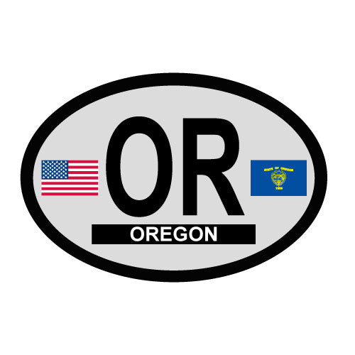 Oregon Oval Decal