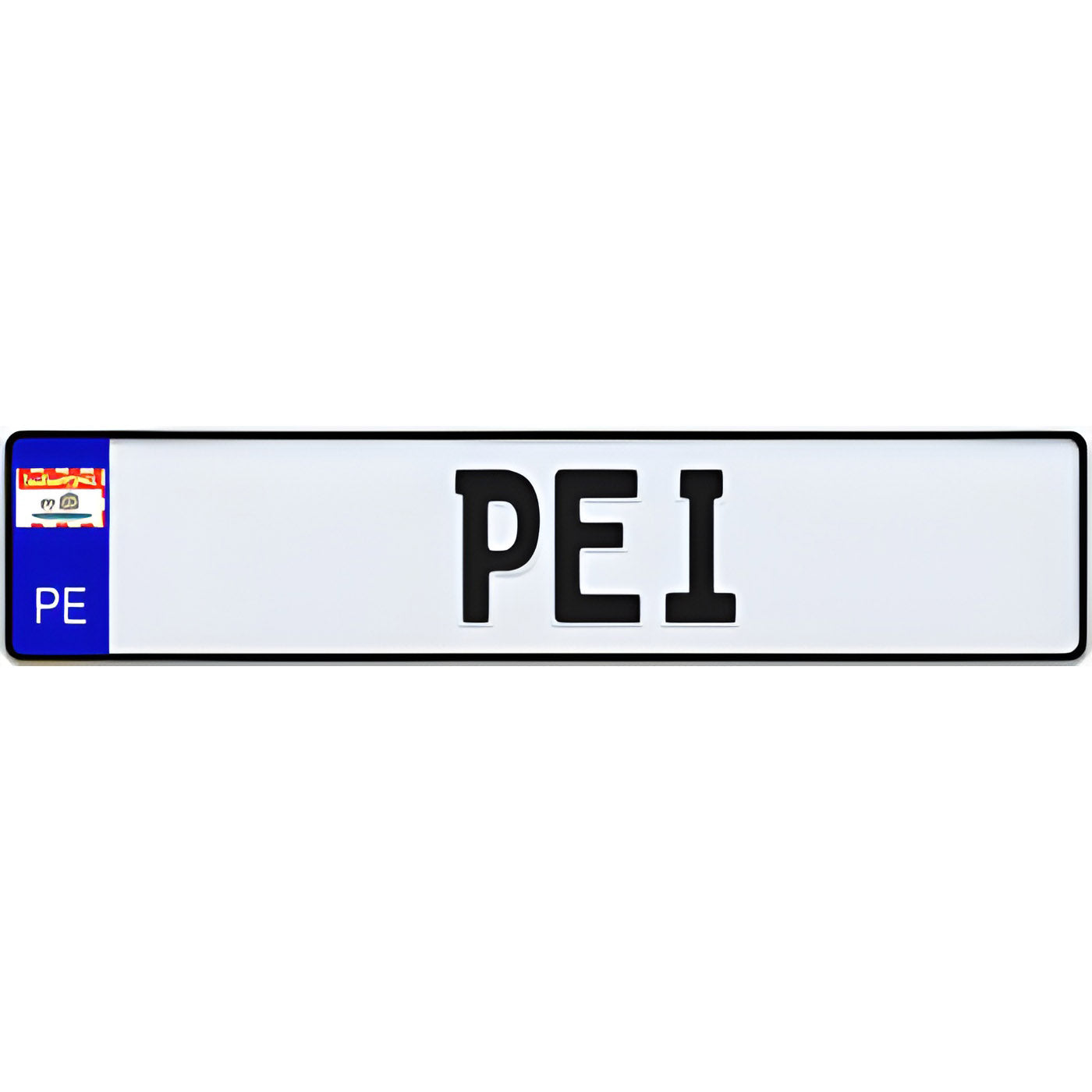 Prince Edward Island Euro Style Licence Plate