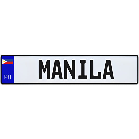 Philippines Euro Style License Plate