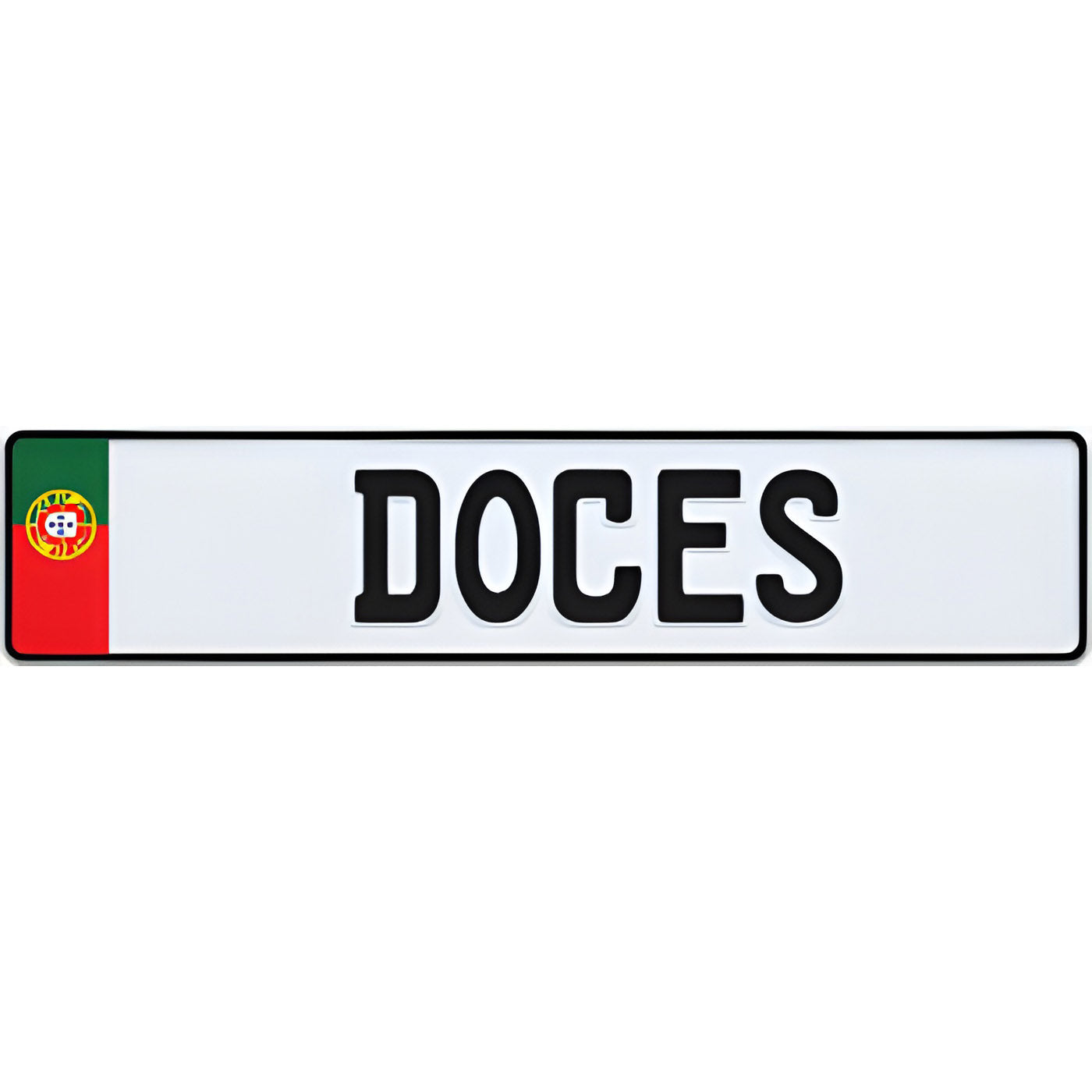 Portugal Flag European License Plate