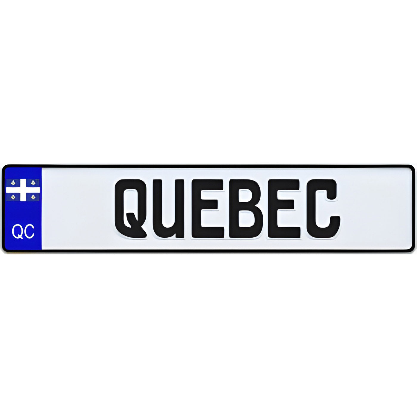 Quebec Euro Style Licence Plate