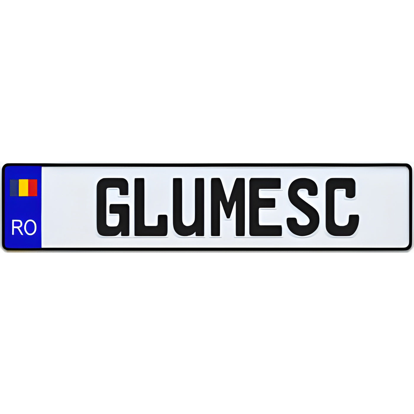 Romania Flag Style European License Plate