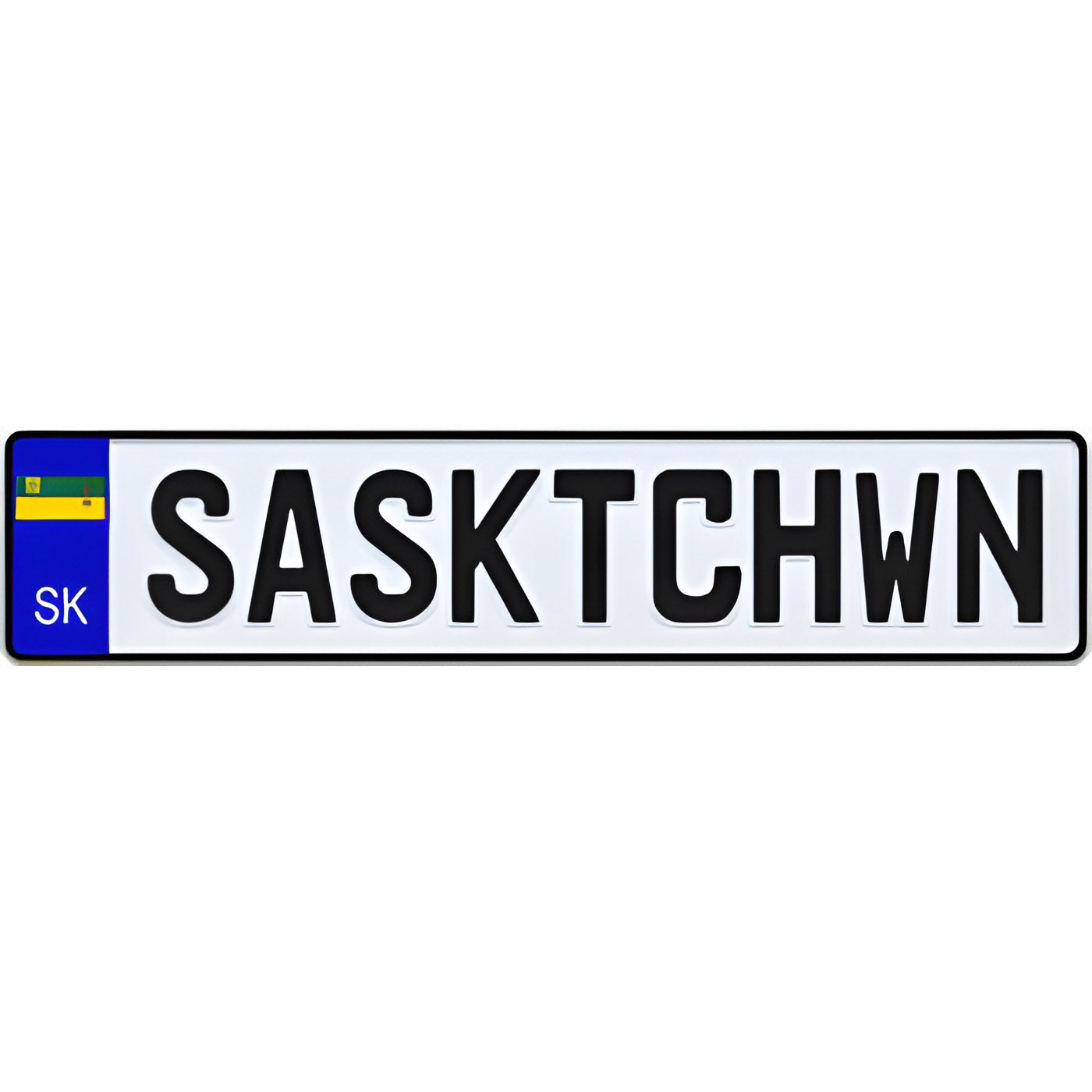 Saskatchewan Euro Style Licence Plate