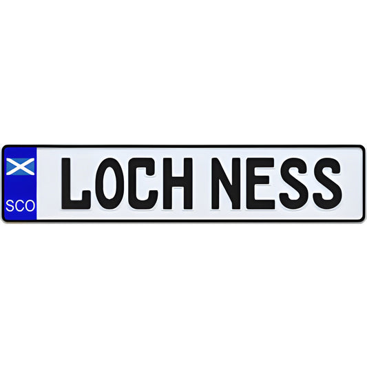 Scotland Flag Euro Style License Plate