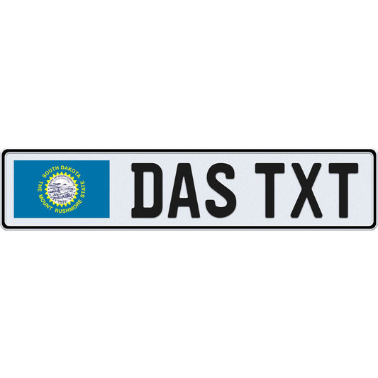 South Dakota European license plate