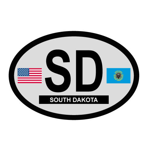 South Dakota oval decal