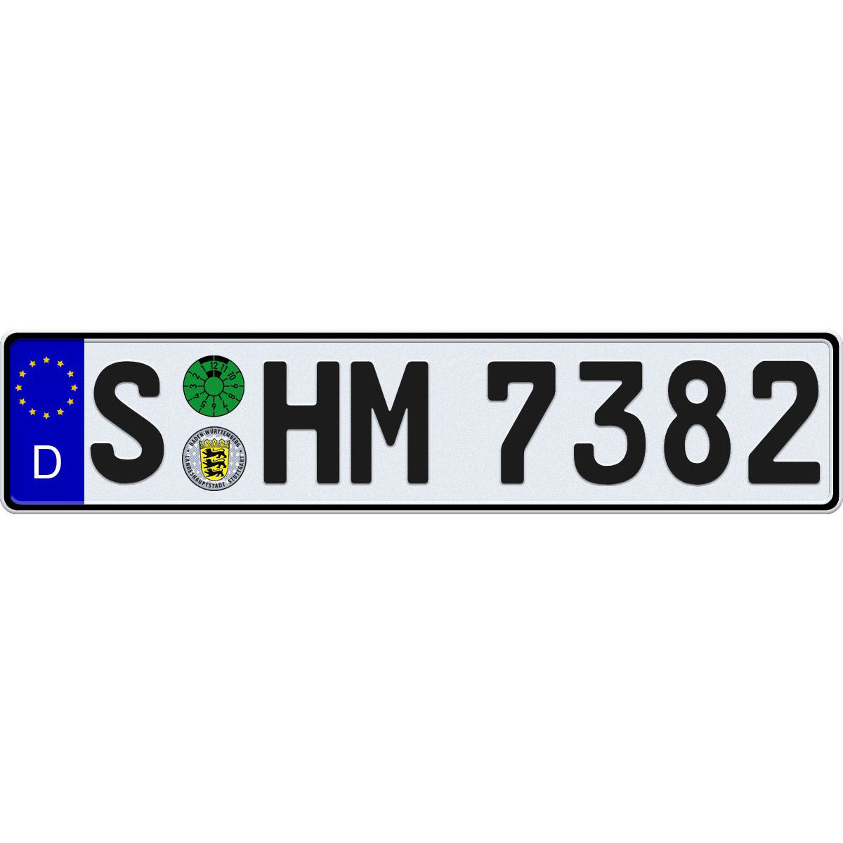 Stuttgart German license plate