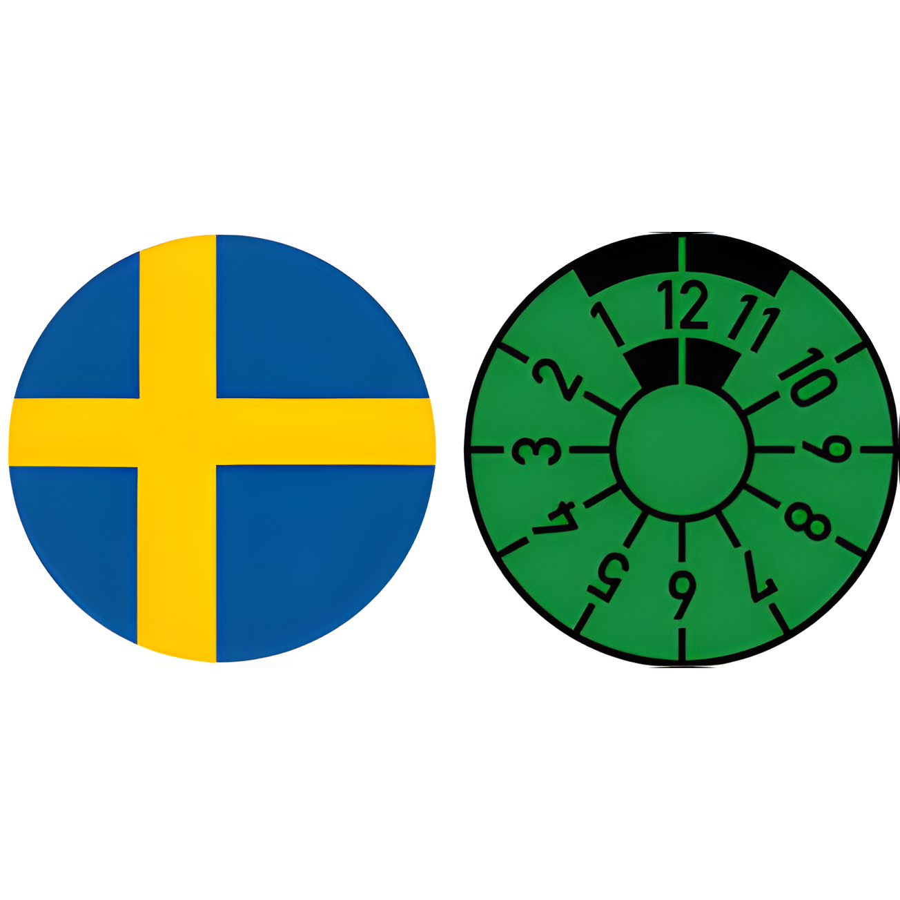 Sweden Flag Registration Seal Set