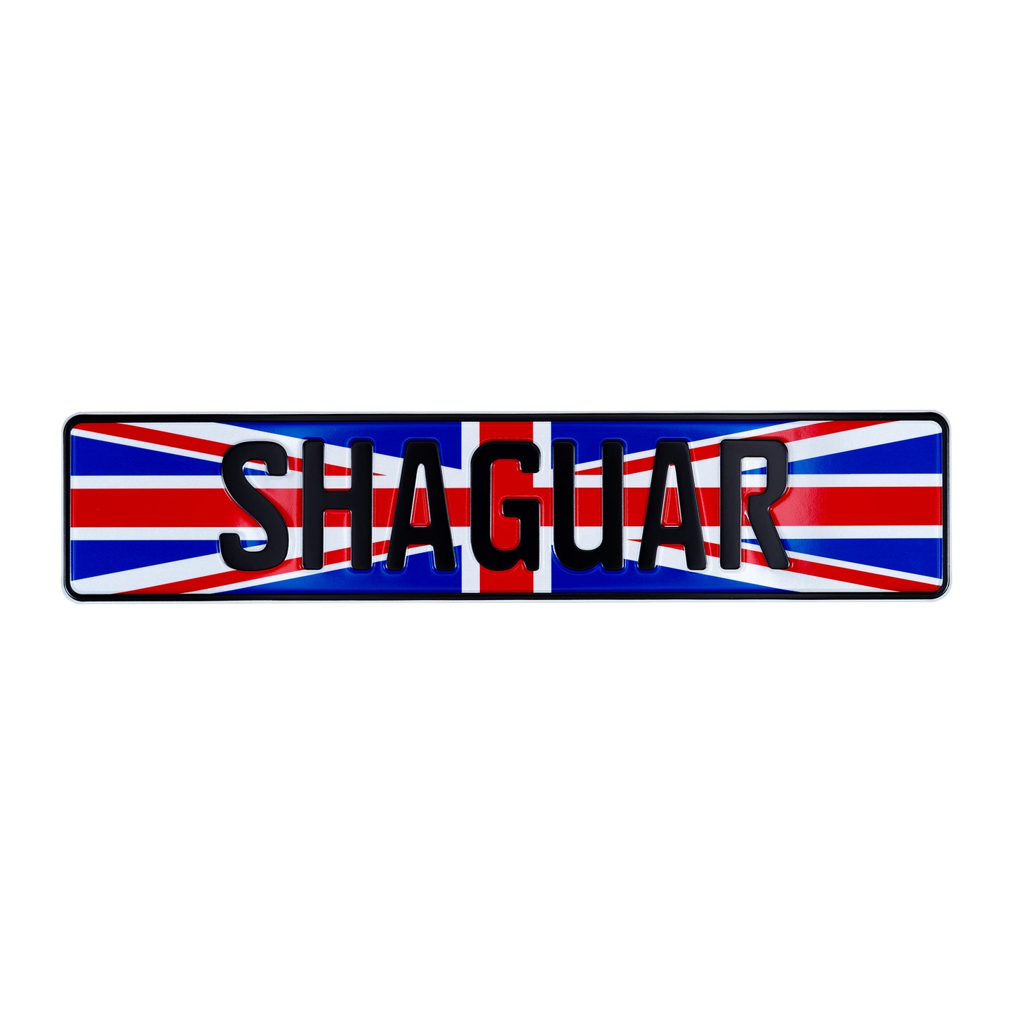 UK Union Jack European License Plate