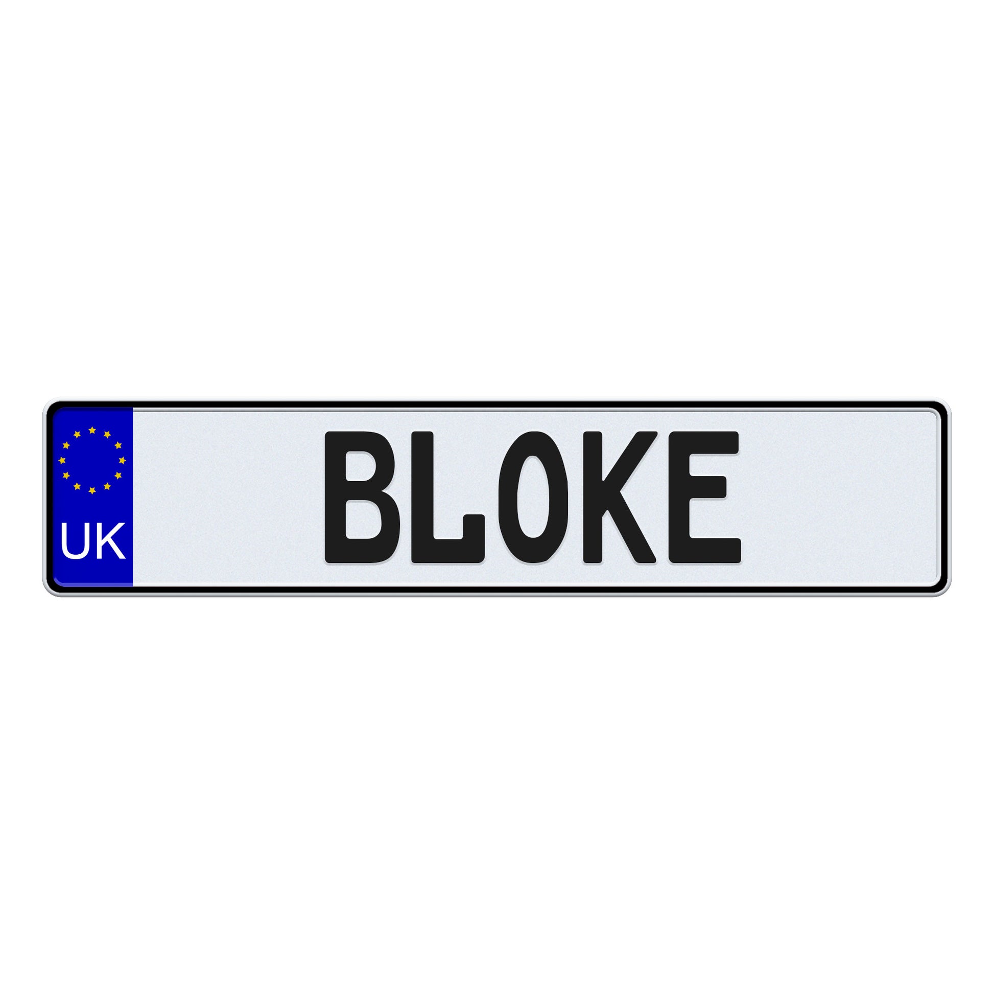 United Kingdom European License Plate