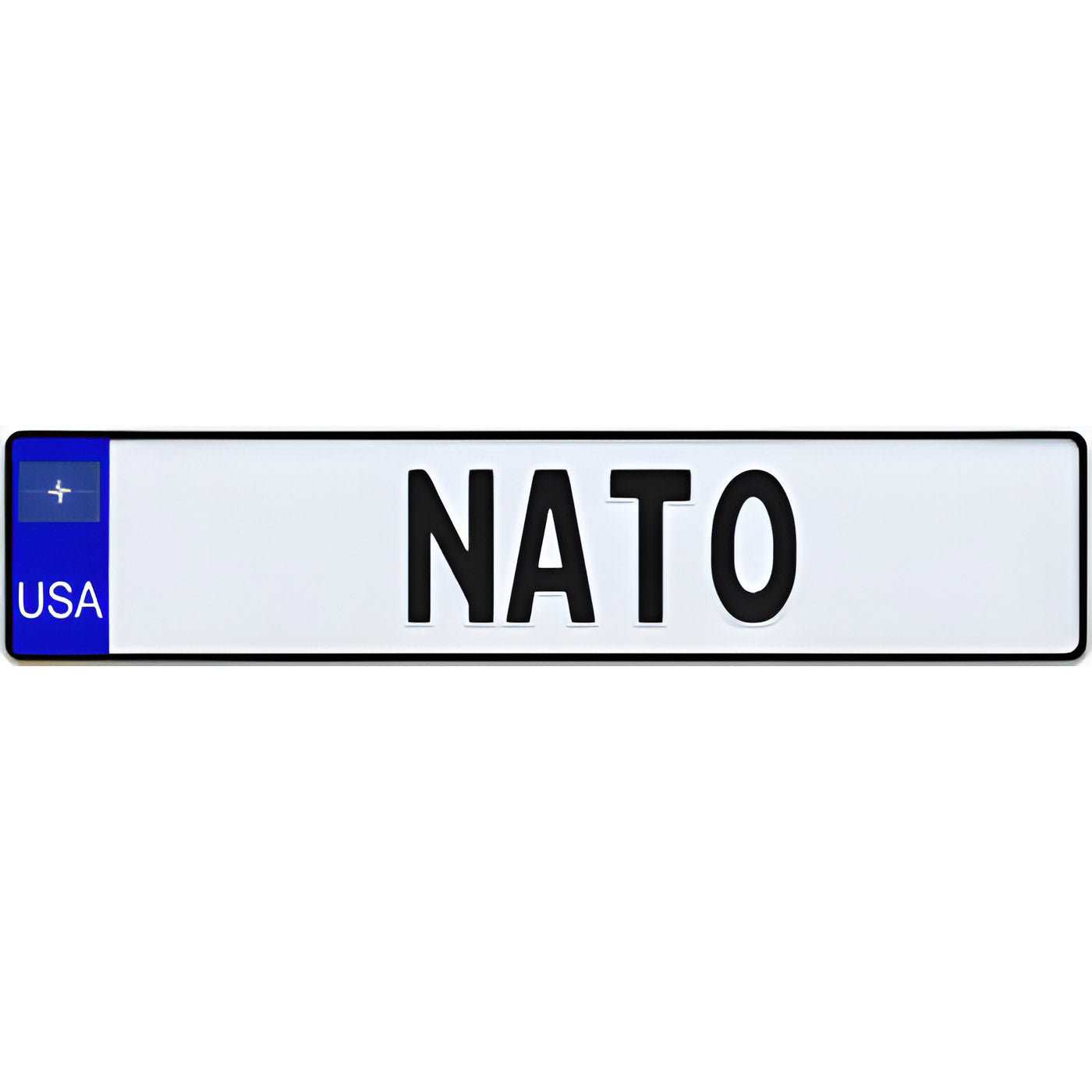 USA NATO Euro Style License Plate