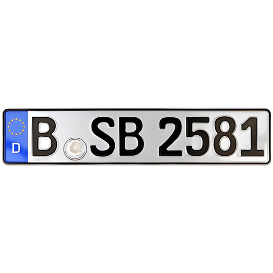 Used German license plate