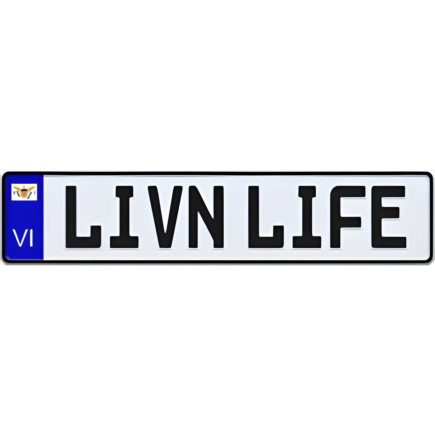 Virgin Islands European License Plate