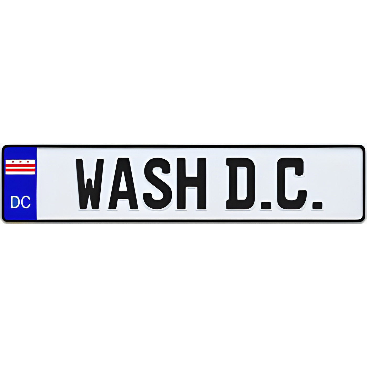 Washington D.C. Euro Style License Plate