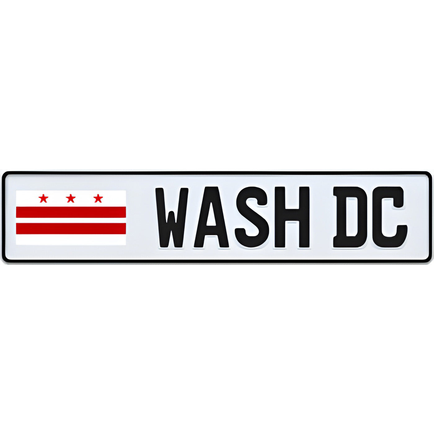 Washington D.C. European License Plate