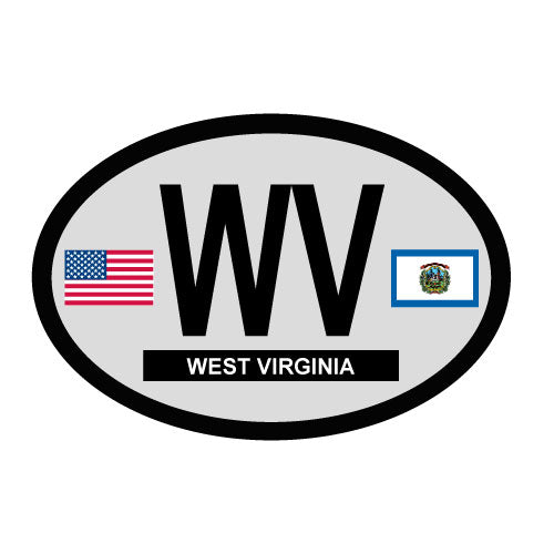 West Virgina oval decal